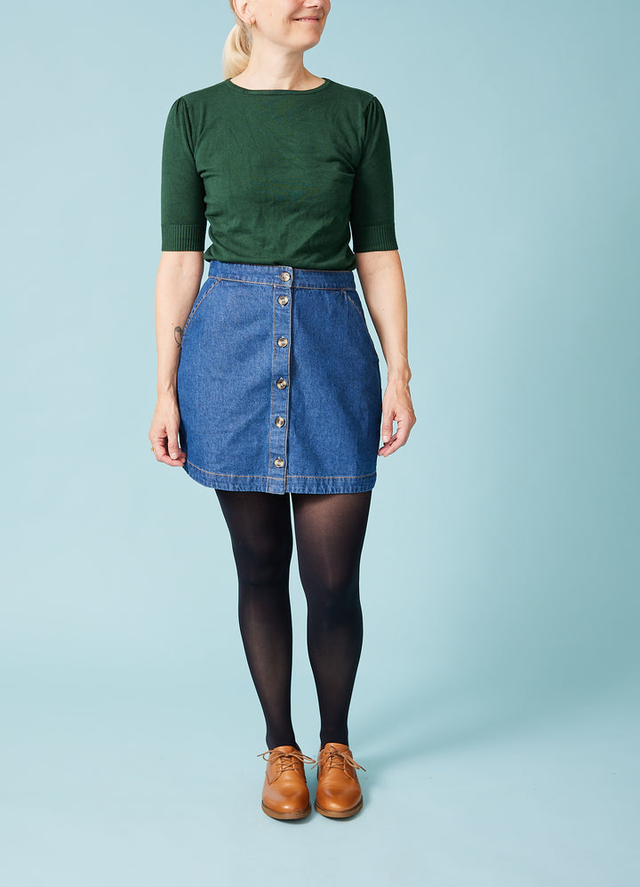 Trixie Mini Skirt - blå denim