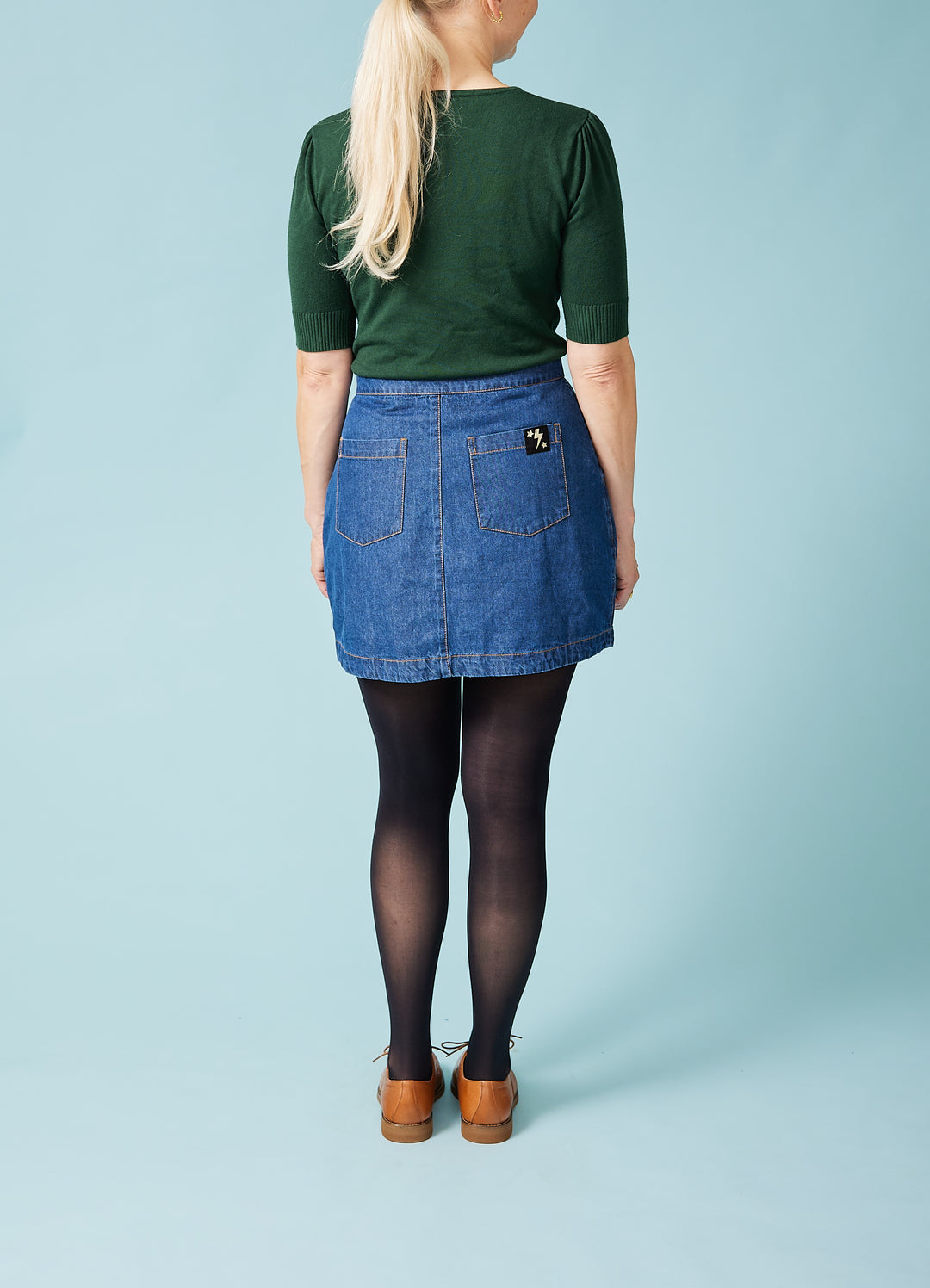 Trixie Mini Skirt - blå denim