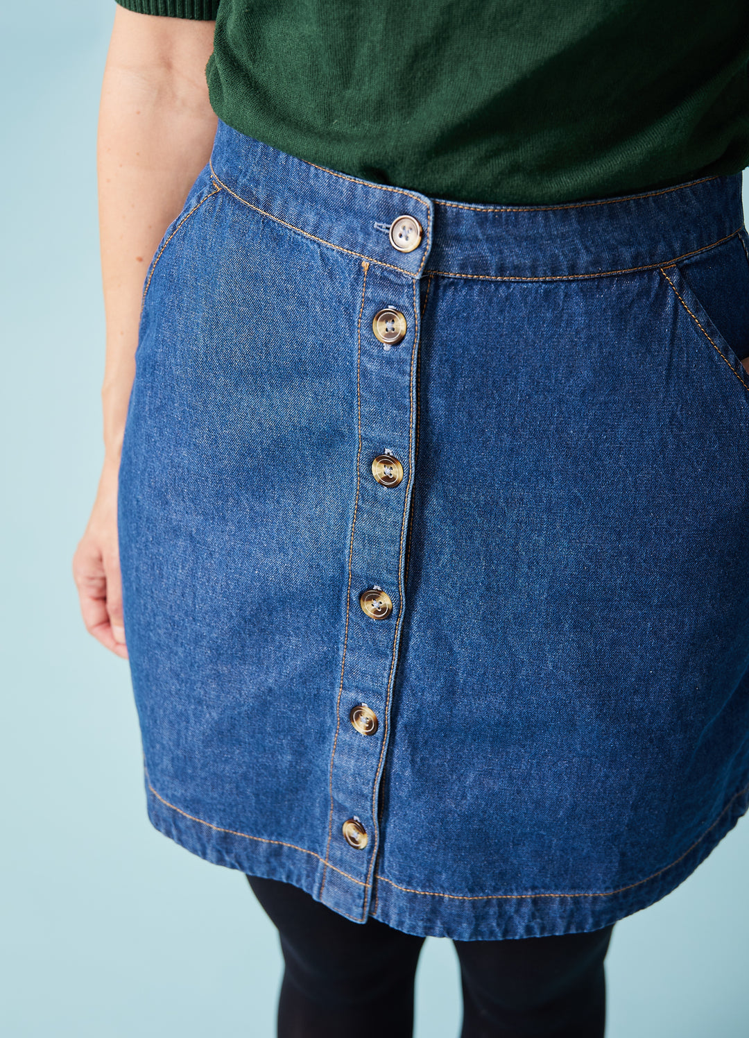 Trixie Mini Skirt - blå denim