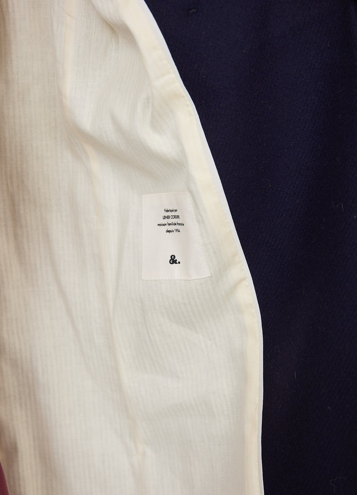 Chabottes Uldfrakke - mørkeblå