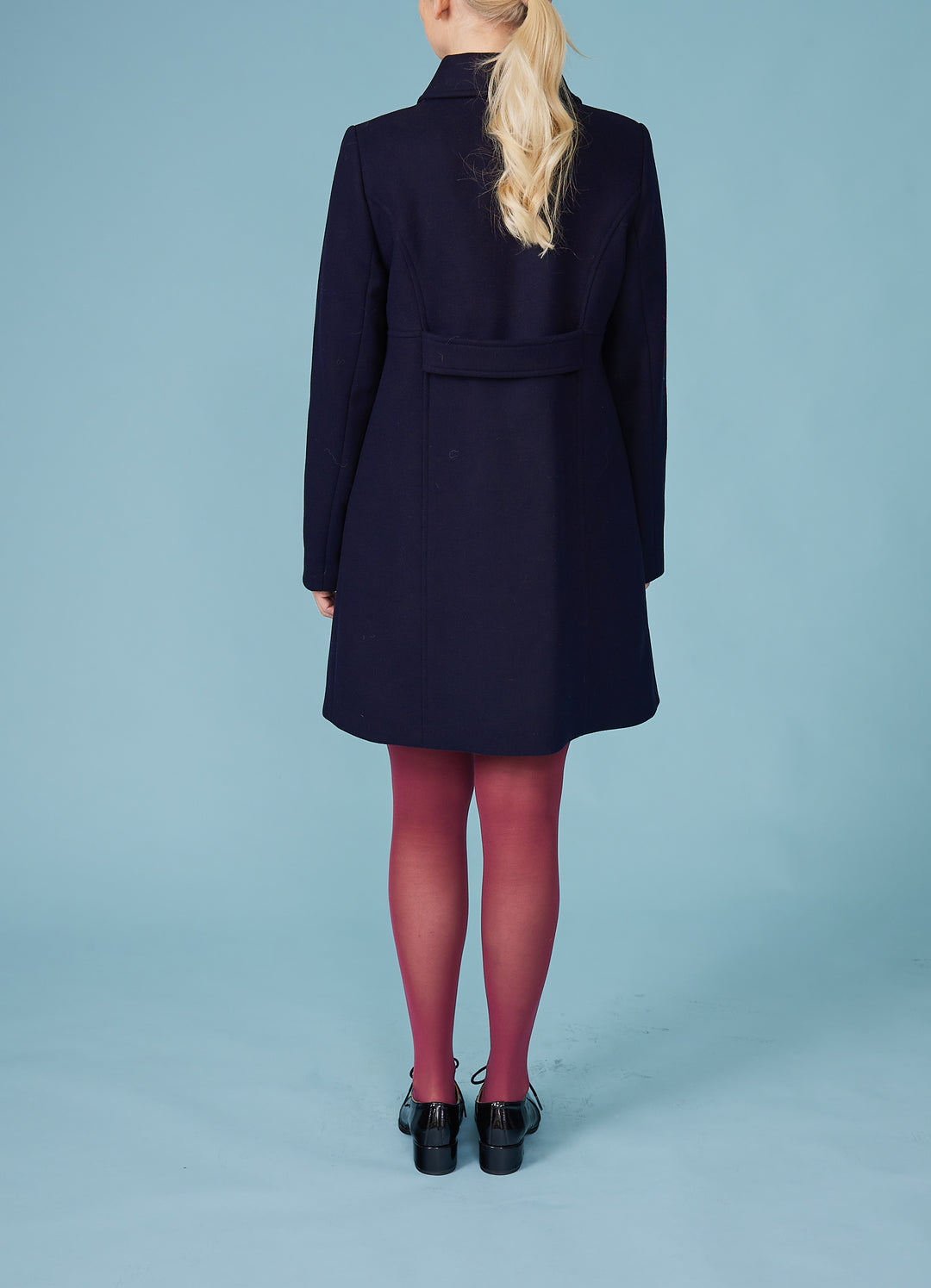 Chabottes Uldfrakke - mørkeblå