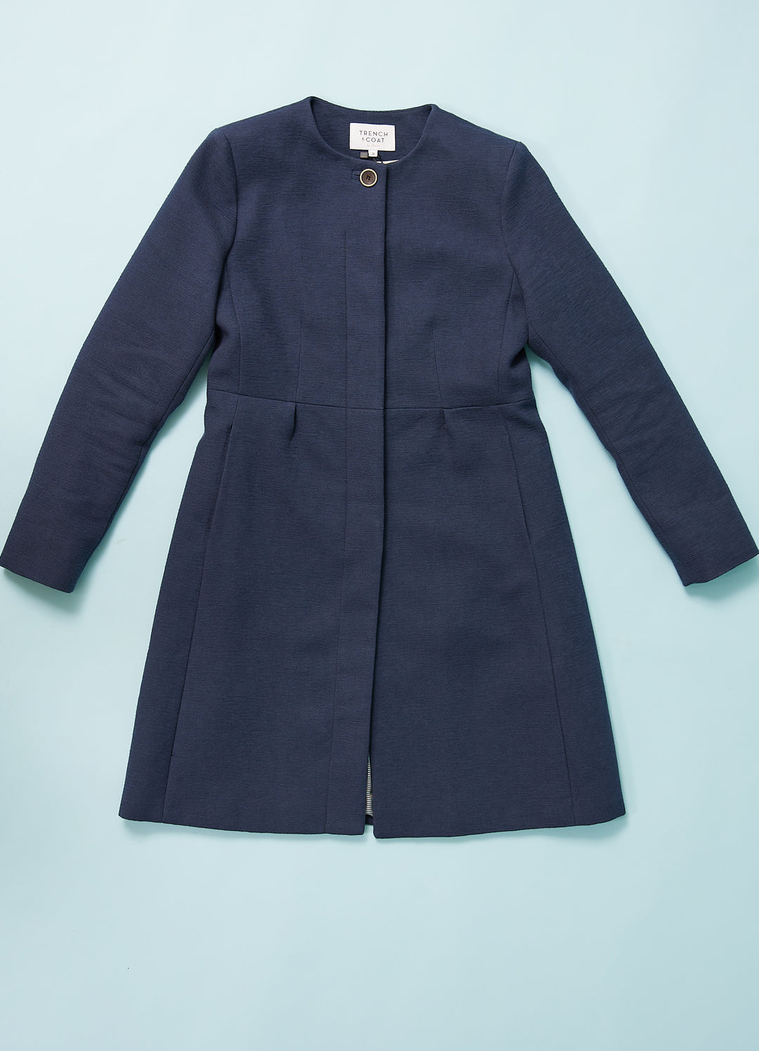 Coat Soveria - dark blue cotton