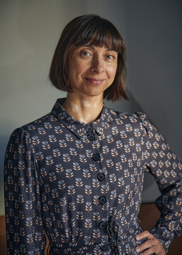 Jane Skjortekjole - Blue Tulip