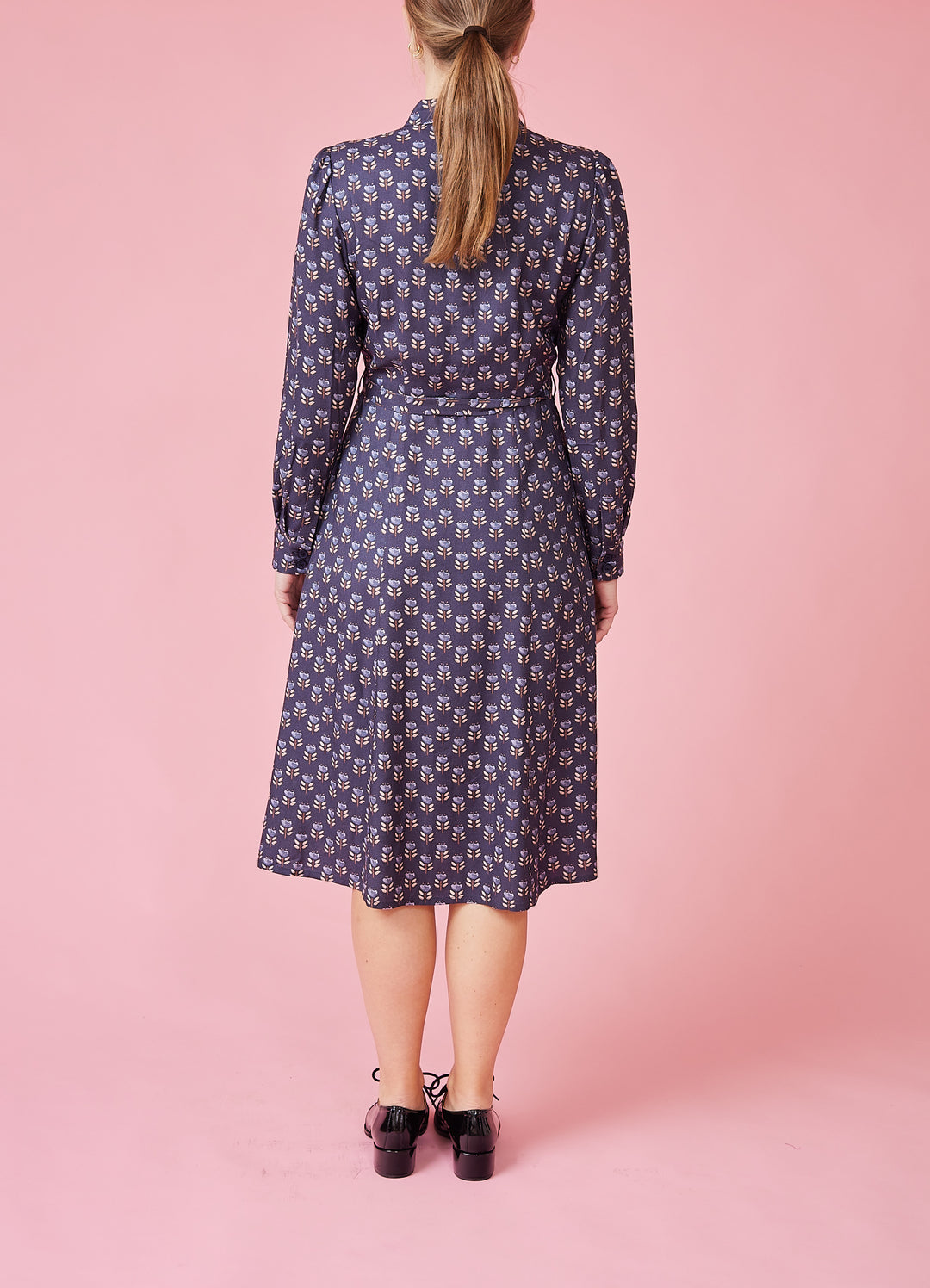 Jane Skjortekjole - Blue Tulip