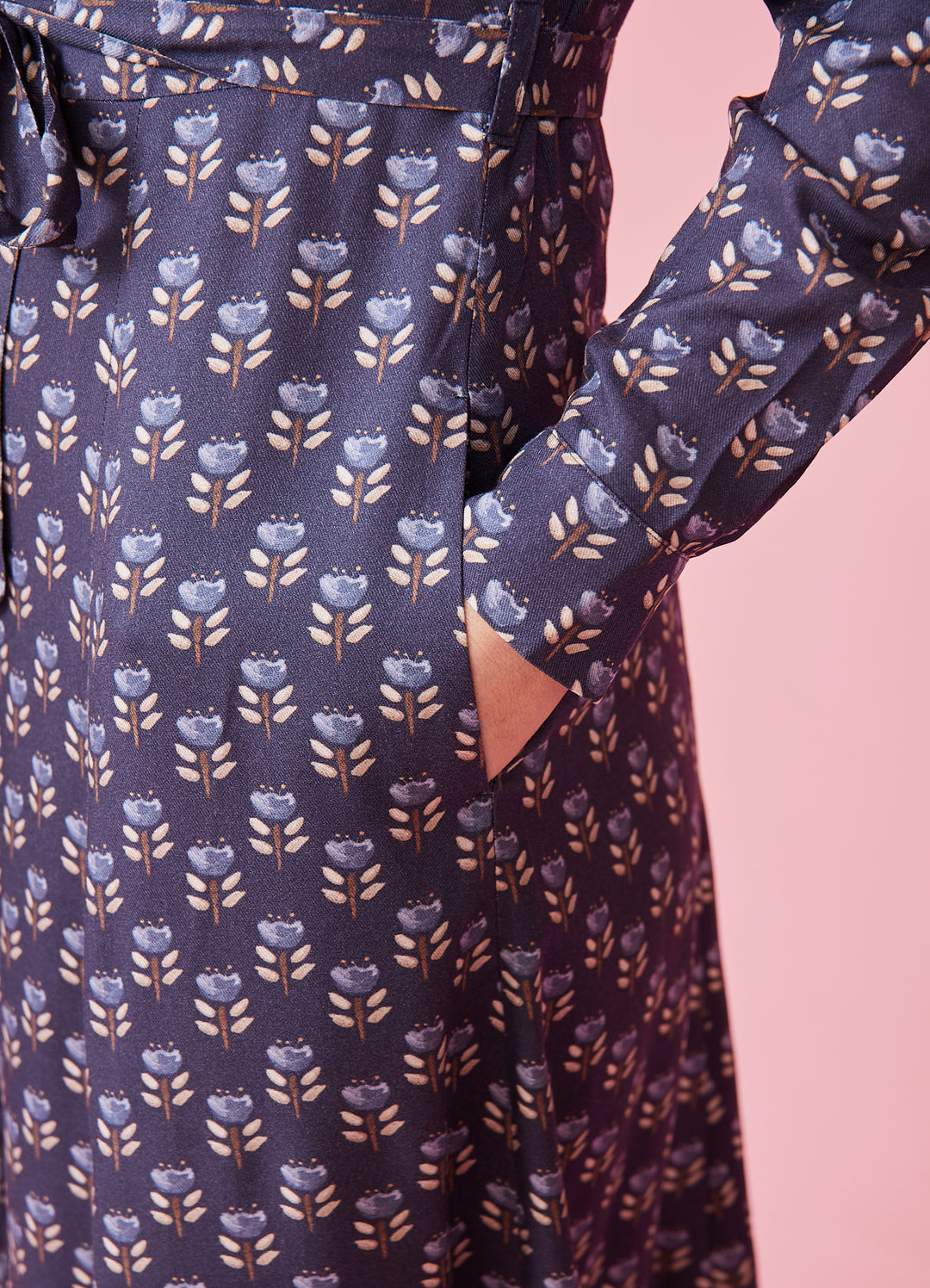 Jane Skjortekjole - Blue Tulip