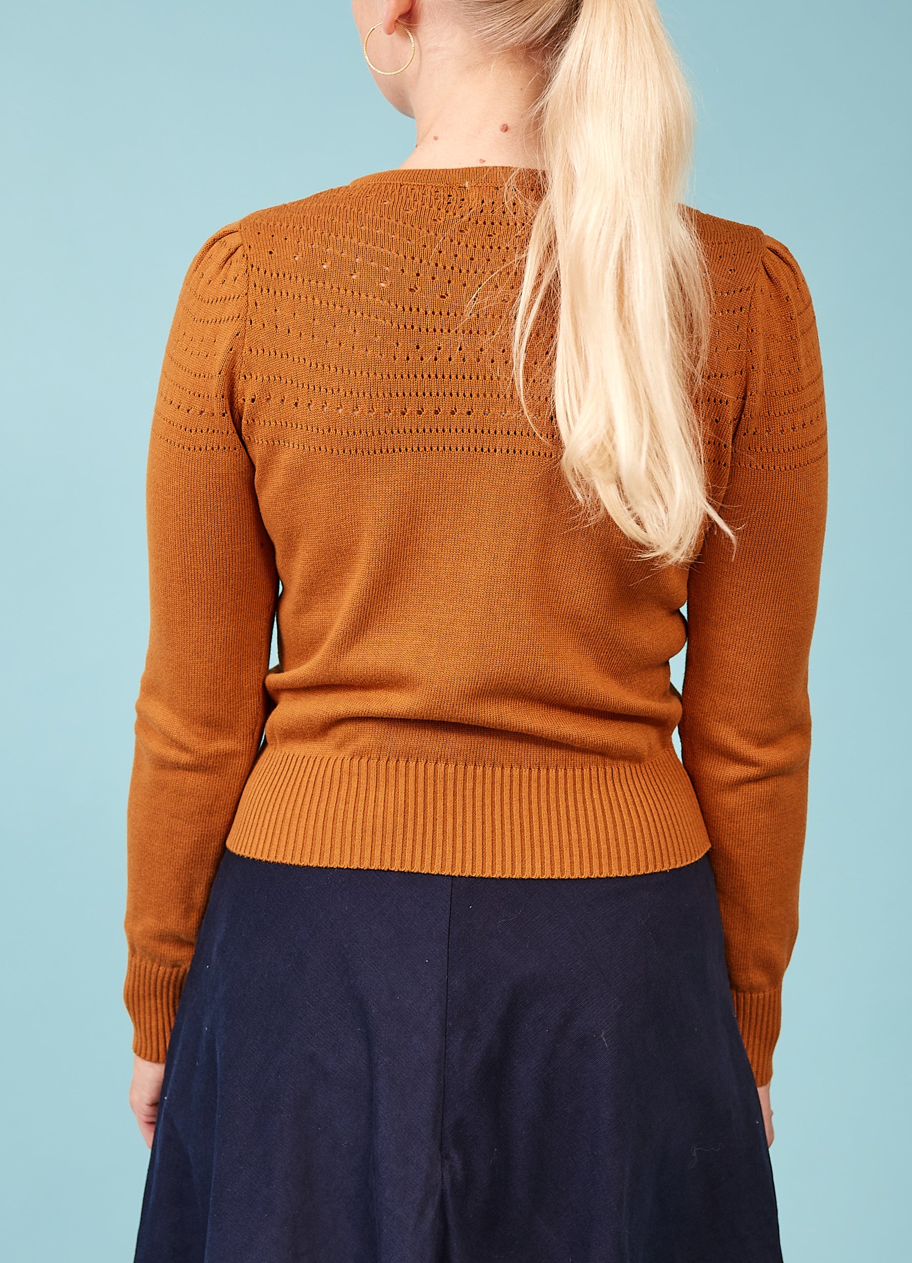Lucia Cardigan Cognac