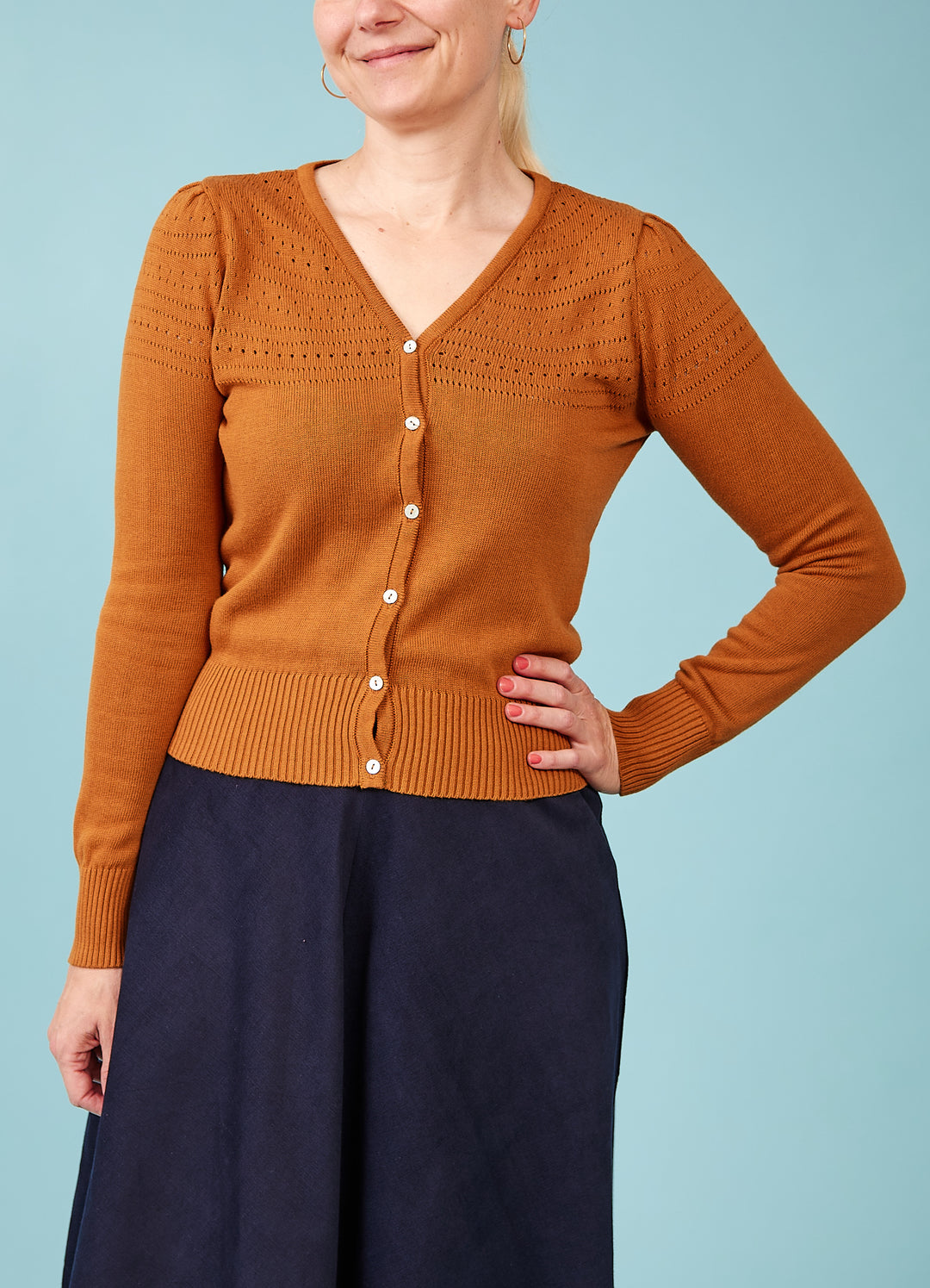 Lucia Cardigan - Cognac