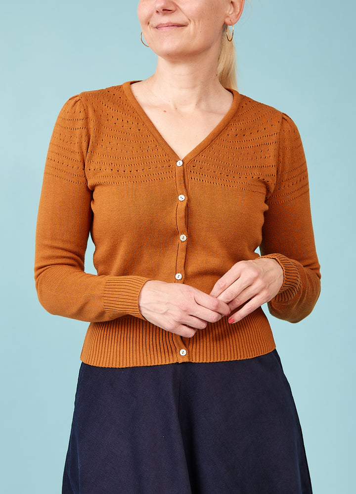 Lucia Cardigan - Cognac