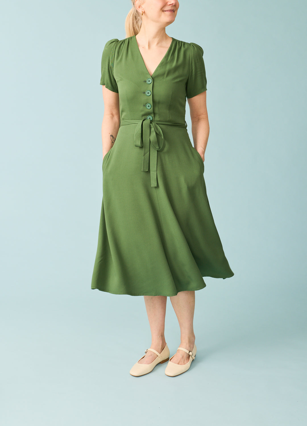 Magnolia Dress - green