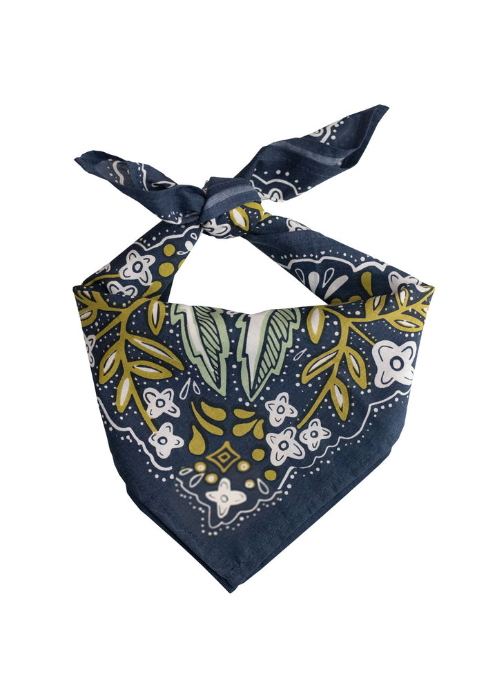 Amelia Bandana - navy/lysegrøn