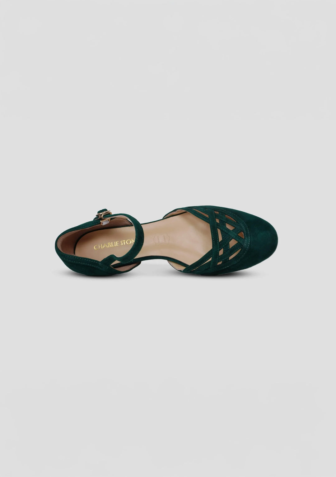 Serpente - dark green suede