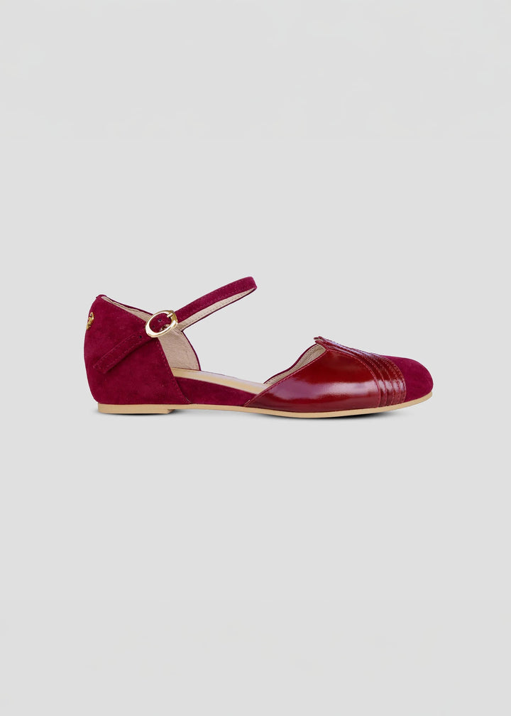 New York - burgundy leather