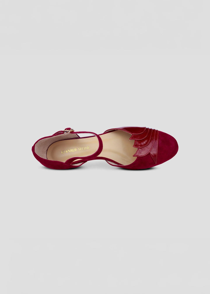 New York - burgundy leather