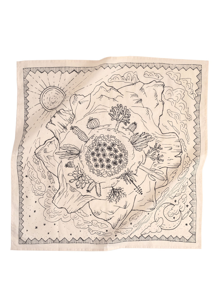 Desert Bandana - creme/brun