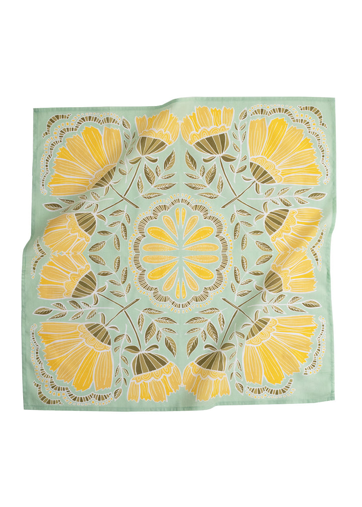 Hazel Bandana - mint/gul