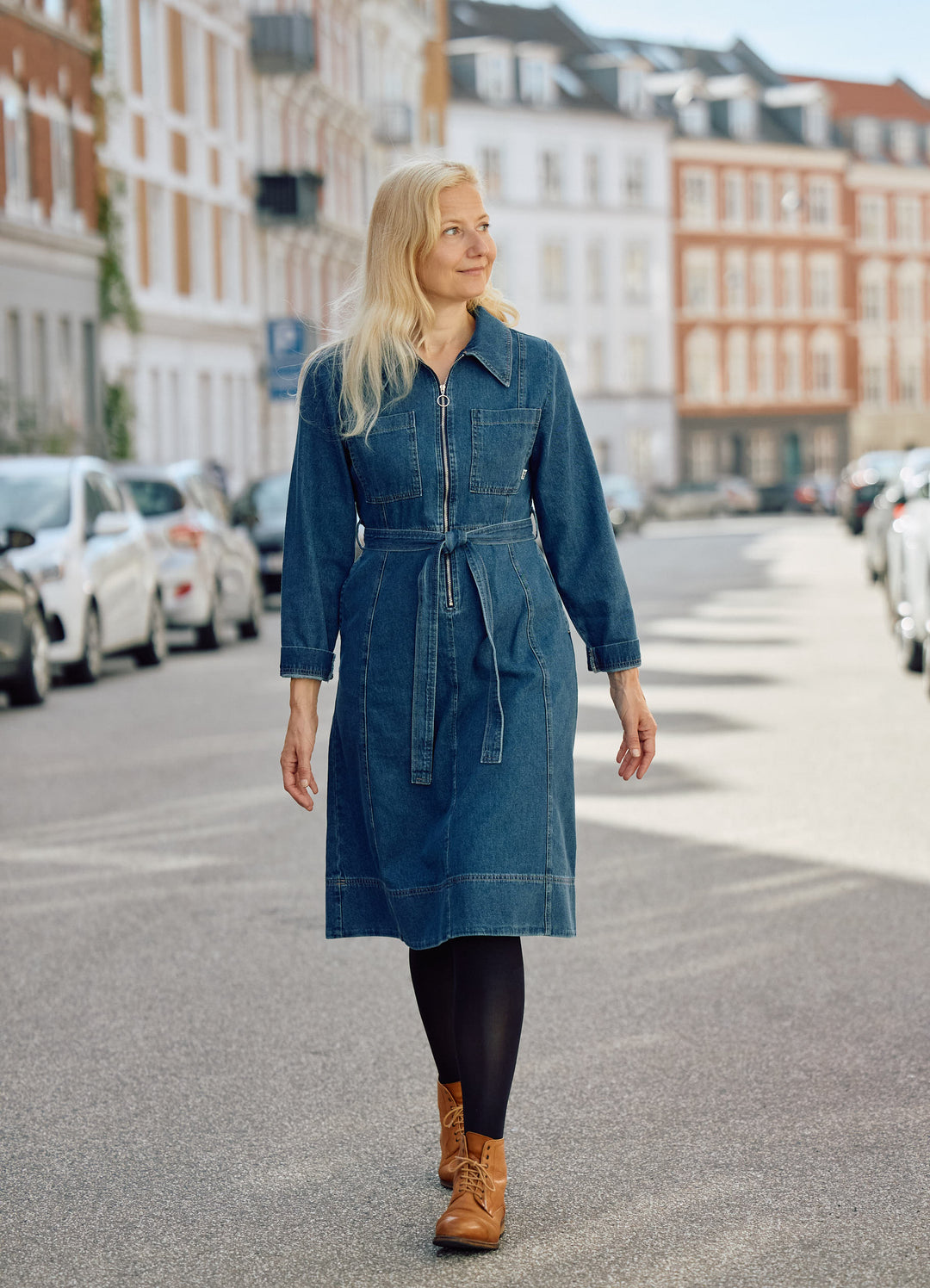 Cosmopolitan girl dress - blå denim
