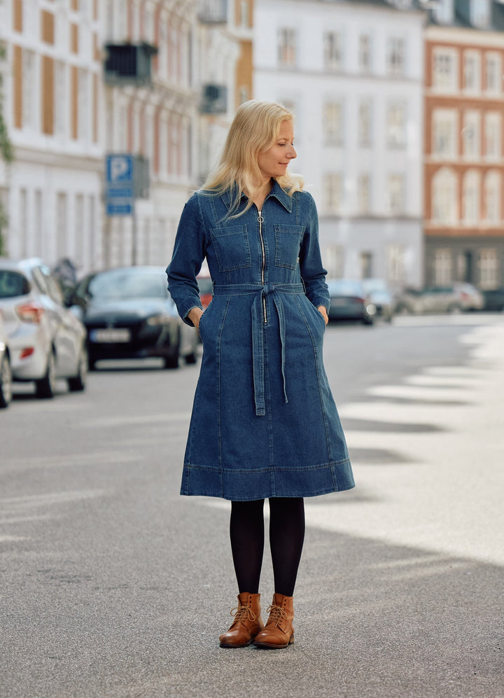 Cosmopolitan girl dress - blå denim