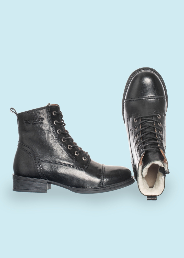 Pandora vinterstøvler med for - Sort