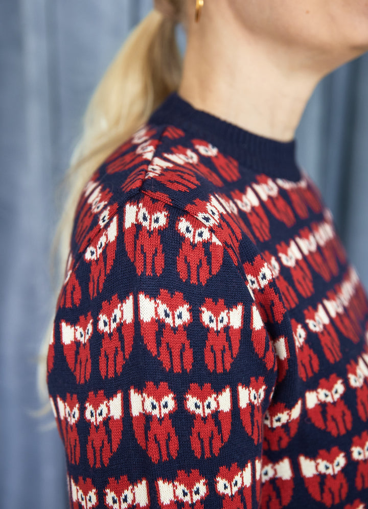 Strikbluse - Fox repeat