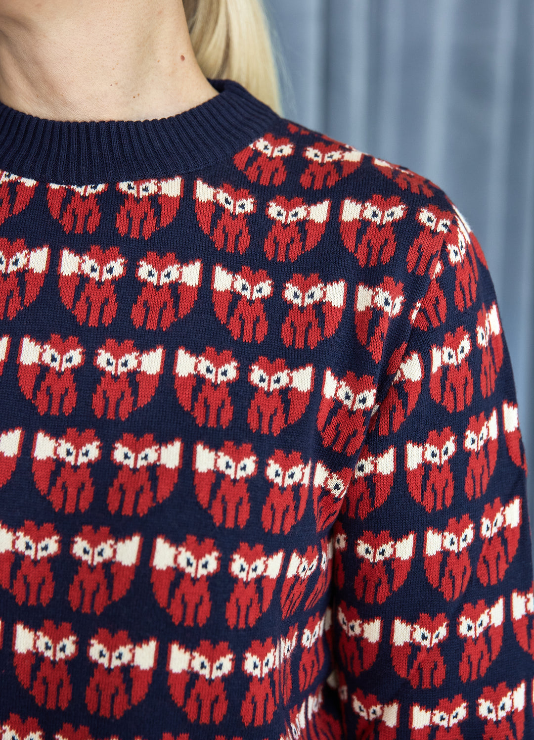 Strikbluse - Fox repeat