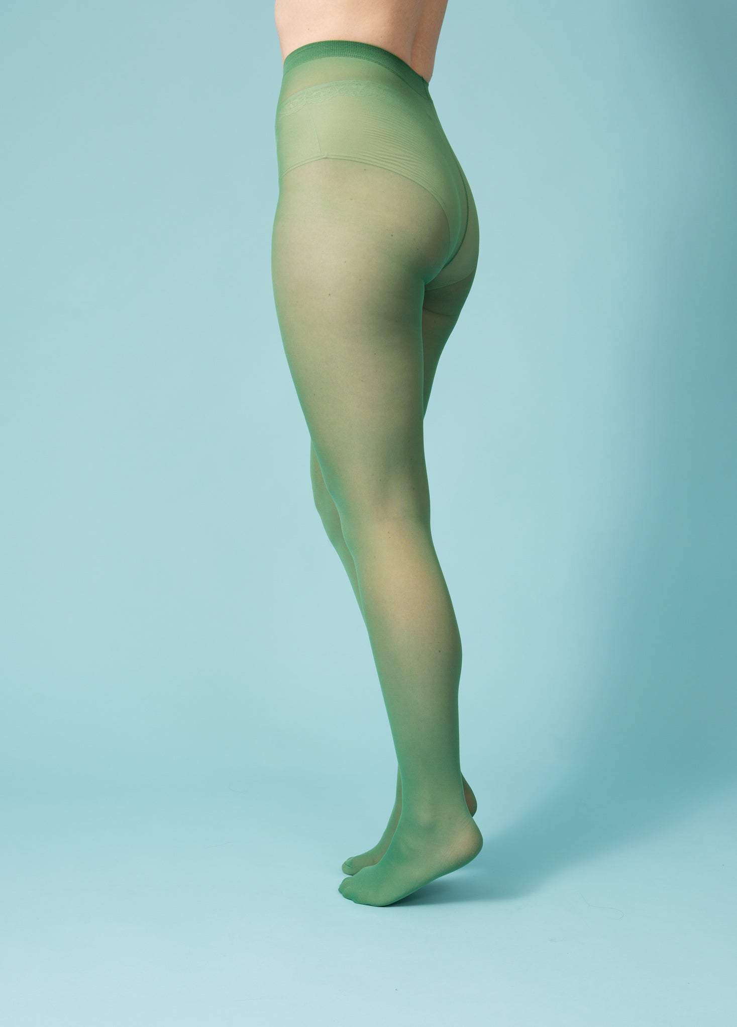 Pale 2025 green tights