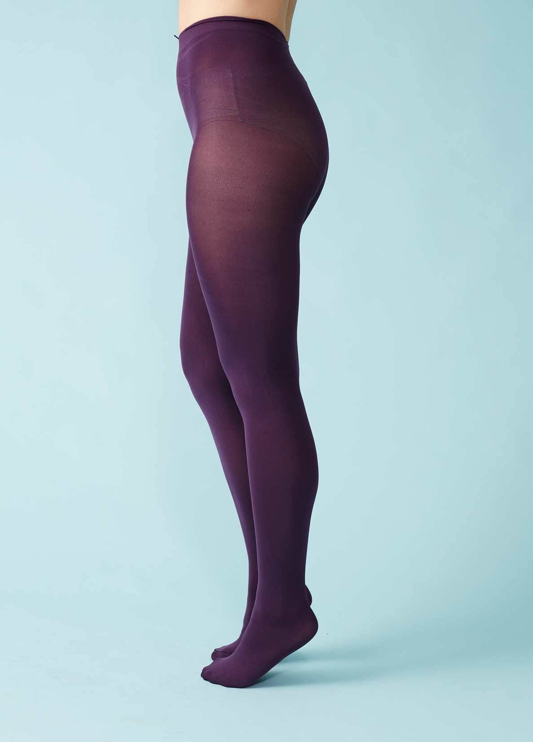 Thick tights in 100 denier - dark purple