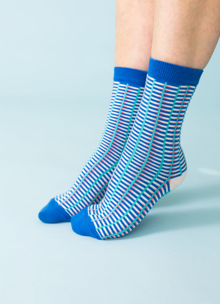 Ankle Socks - Blue Barbican