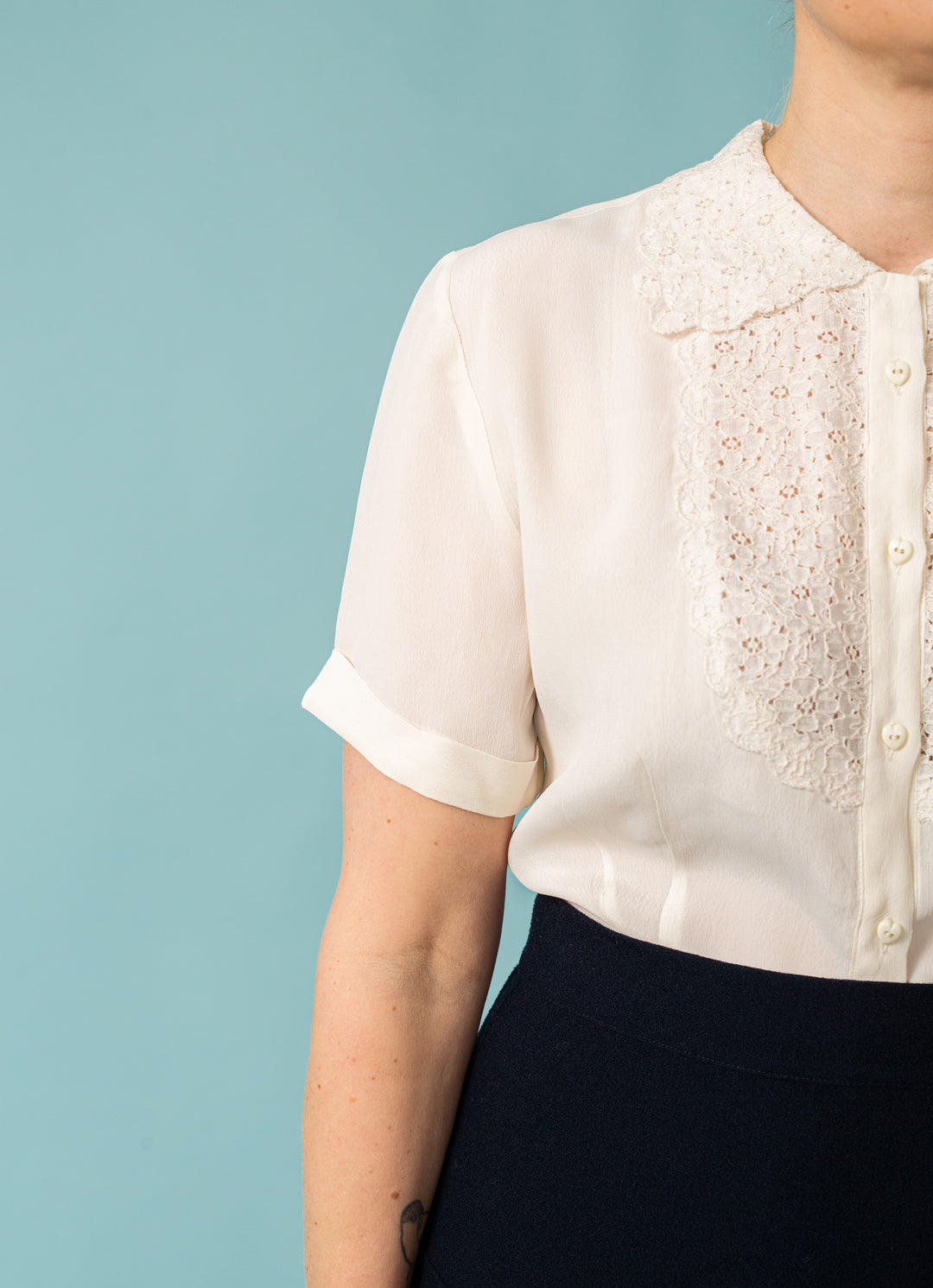 Lacey Blouse - Cream