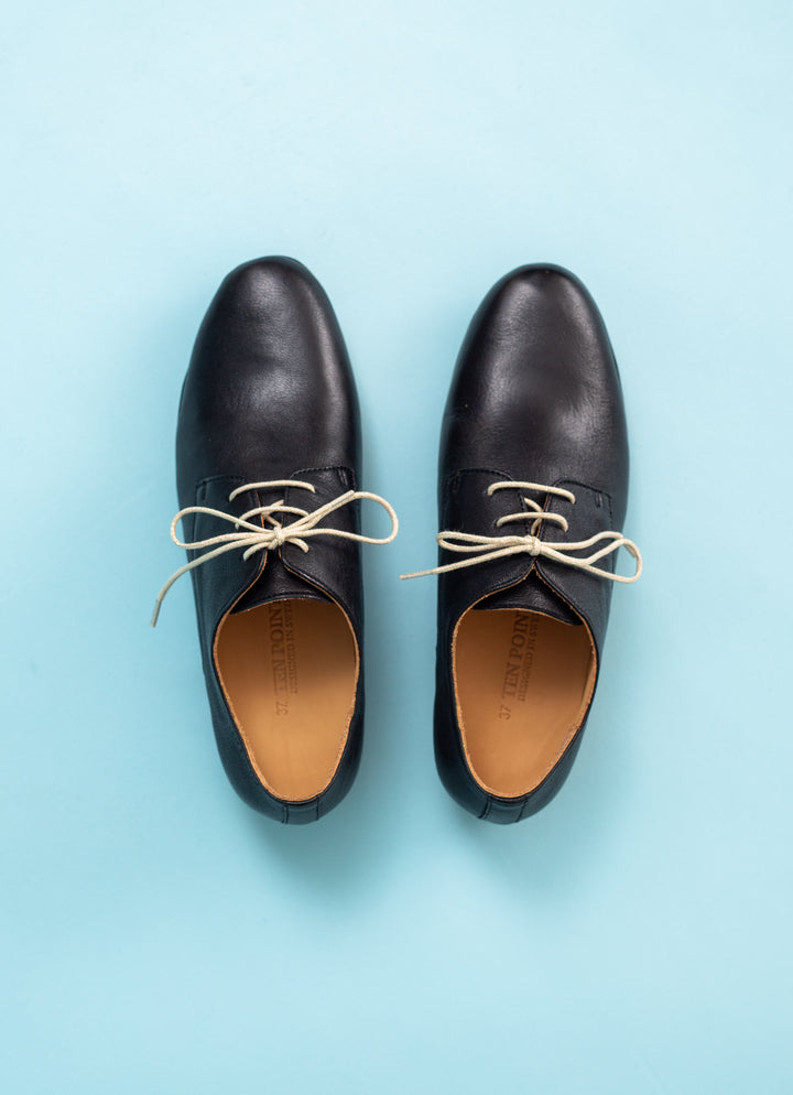 Toulouse Lace-up Shoes in Leather - Black
