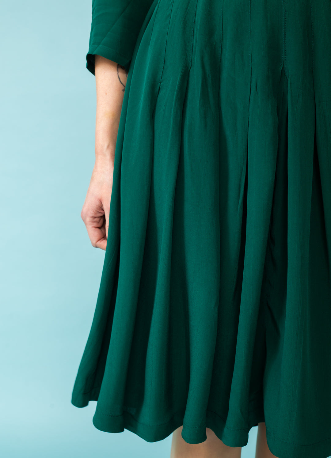 Lucille Shirtwaister Dress - bottle green