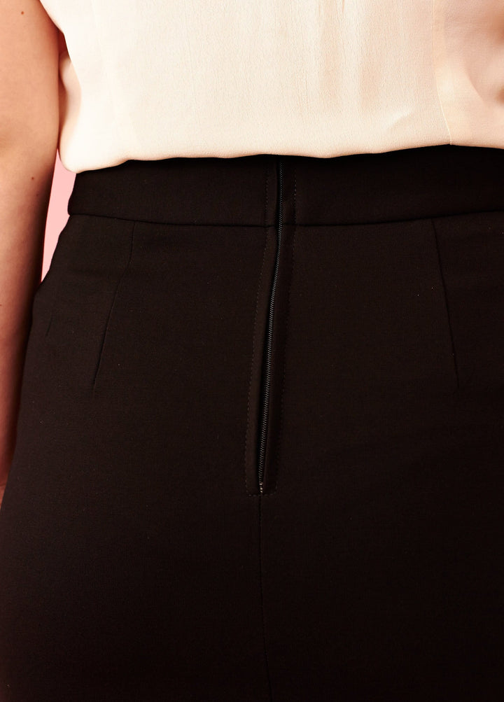 Classic Pencil Skirt Long - Black