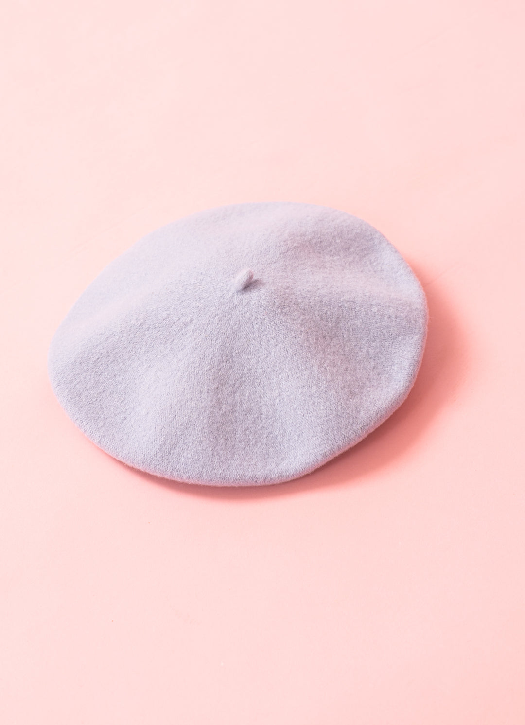 Wool and cashmere beret - light blue