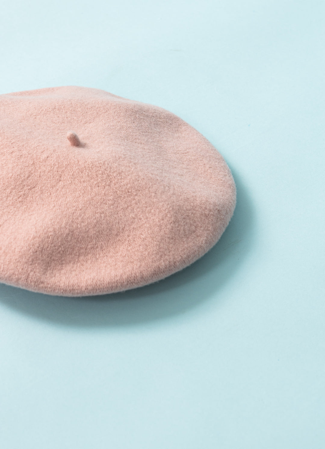 Beret in Wool and Cashmere - Pink