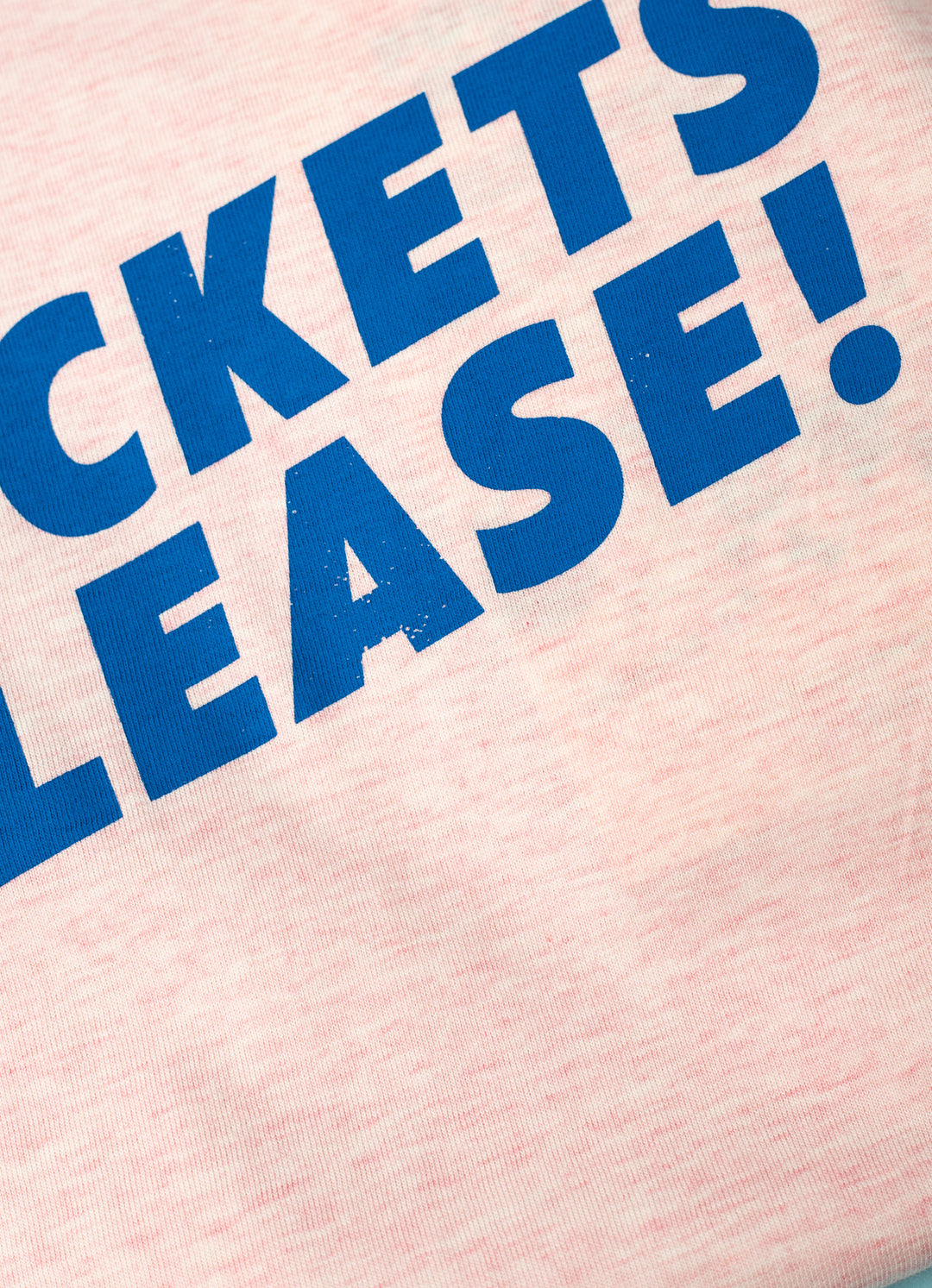 "Pockets please" t-shirt - meleret lyserød/blå